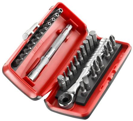 COFFRET CLIQUET PORTE-EMBOUT BITS 1/4 31PCS