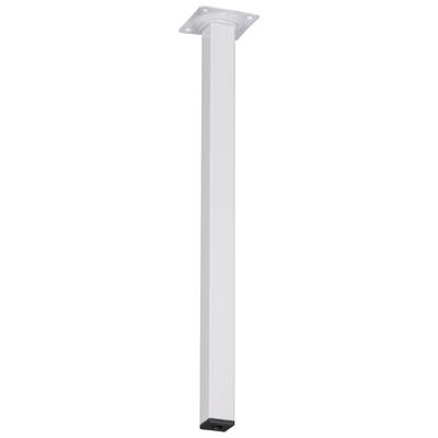 PIED TABLE CARRE BLANC 40CM 25MM
