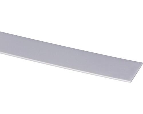 PROFIL PVC PLAT ADHESIF LOOK INOX 2X30MMX2.60M