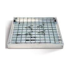 COUVERCLE A PAVER EN ALUMINIUM ETANCHE, 30 X 30 X 6 CM