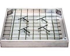 COUVERCLE A PAVER ETANCHE ALU 80X80X8CM