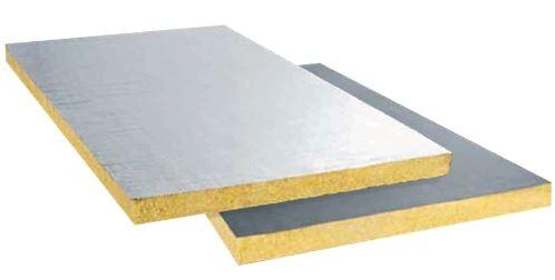 PANNEAU RIGIDE LAINE DE ROCHE FACE ALU 0.6MM EP.30MM 100 X 60 CM