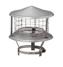 CHAPEAU ANTI-REFOULEUR EN INOX, 80 A 109 MM