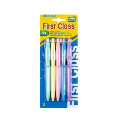 STYLO A BILLE PASTEL (5PCS)