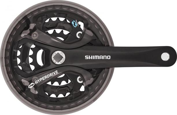 SHIMANO PEDALIER 8V NOIR FC-M361, 42/32/22D 170MM