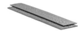 ECOLAT DROIT GRIS 14CM/2M