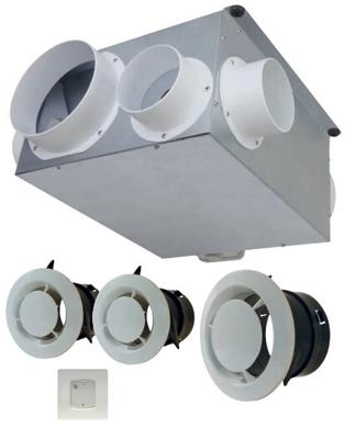 KIT VMC MAISON 'AIR COMPACT HYGROCOMUT