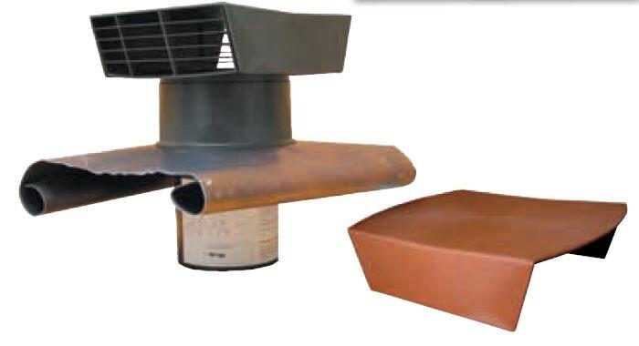 CHAPEAU DE TOITURE EN PLASTIQUE, DIAMETRE 150 A 160 MM