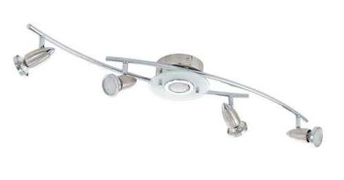 VALLIDA PLAFONNIER GU10 LED 5X2.8W ACIER CHROME