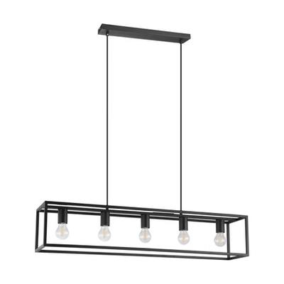 ELDRICK SUSPENSION E27 5X40W ACIER NOIR