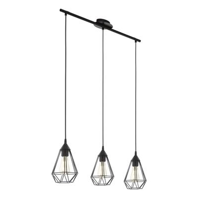 TARBES SUSPENSION E27 3X60W NOIR