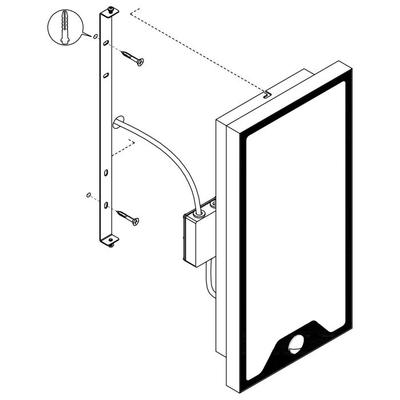 CASAZZA APPLIQUE LED 16W 2350LM 3000K DETECT