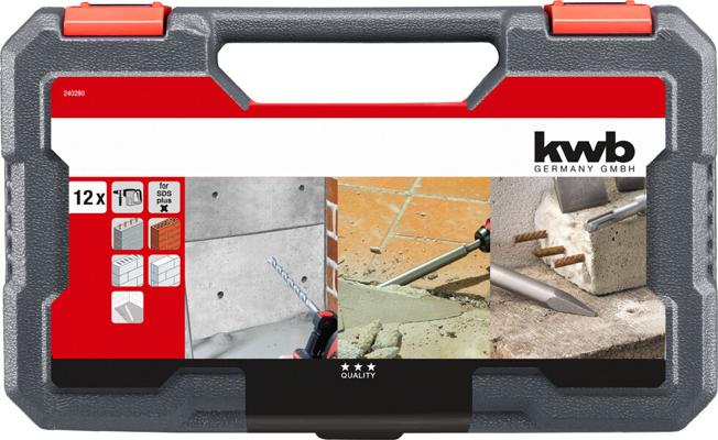 KWB COFFRET SDS PLUS 12 PCES