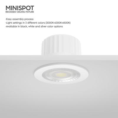 MINISPOT 3W 38D 3COULEURS 4000K IP54 LED