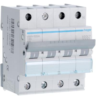 DISJONCTEUR 3KA - C - 3P+N - 32A - 4M