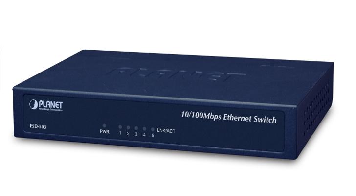 SWITCH 5 PORTS 10/100MBPS ETHERNET