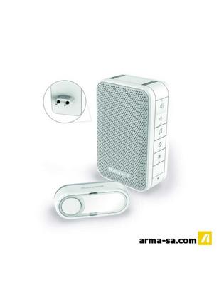 SONNETTE SANS FIL150M 6MEL 84DBPLUG BL.