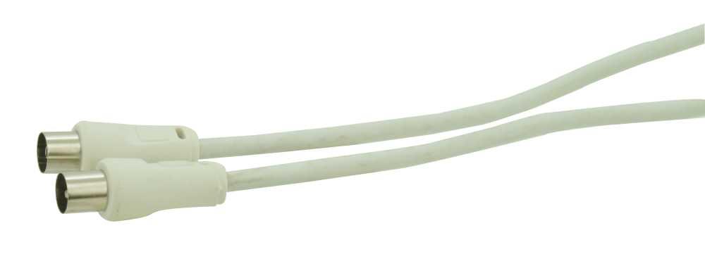 CORDON COAX 100HZ BLANC (1.5M)