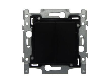 NIKO INTERRUPTEUR DOUBLE VA/VIENT NOIR