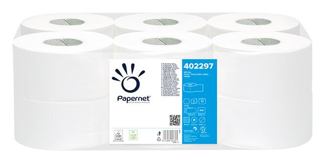 PAPIER TOILETTE MINI JUMBO ( 12 RLX )