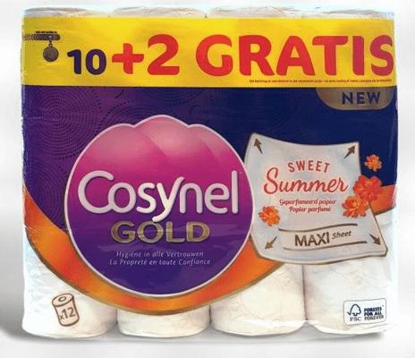 PAPIER TOILETTE COSYNEL GOLD 12RLX