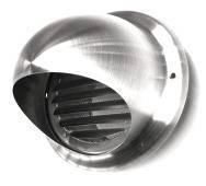 GRILLE VENTILATION EXTERIEUR INOX D.125MM