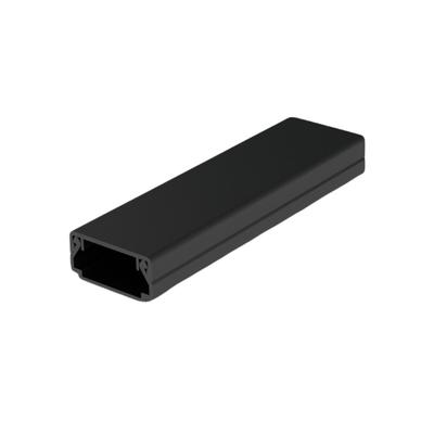 GOULOTTE PVC FERMEE 20X10MM NOIR (2M)