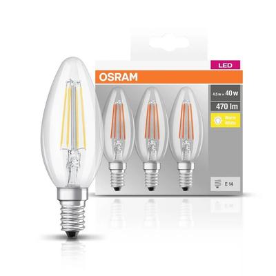 AMPOULE CANDLE FILAMENT E14 4W 470LM 2700K (3PC)