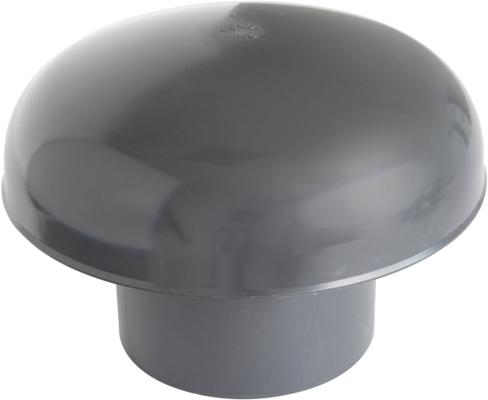 CHAPEAU VENTILATION PVC ARDOISE + MOUSTIQ D.126MM