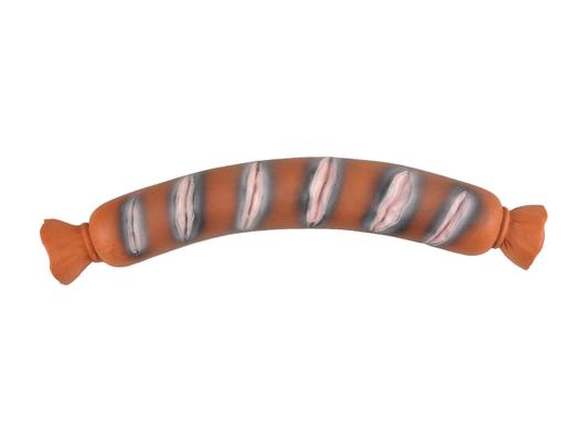 JOUET CHIEN SAUCISSE BRUN NOIR ROSE