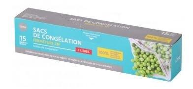 SAC CONGELATION X15 FERMETURE FACILE