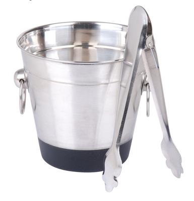 INOX "SILVER LINE" SEAU A GLACON AVEC PINCE