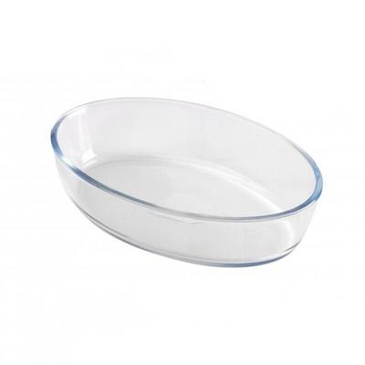 PLAT A FOUR EN VERRE OVALE 36X18XH6CM