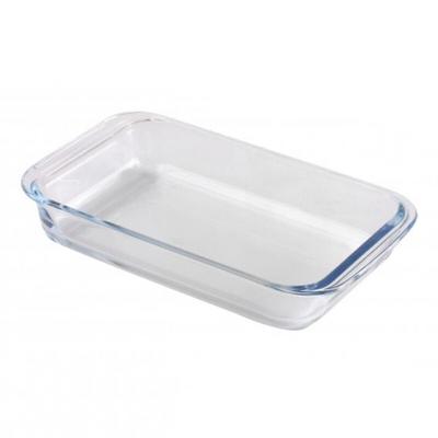 PLAT A FOUR EN VERRE RECTANGULAIRE 26X15XH5CM