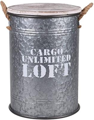 BIDON METAL CAGRO GRIS GRAND MODELE