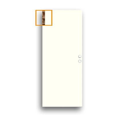 PORTE A PEINDRE ALVEOLAIRE PREPEINTE 83CM DROITE