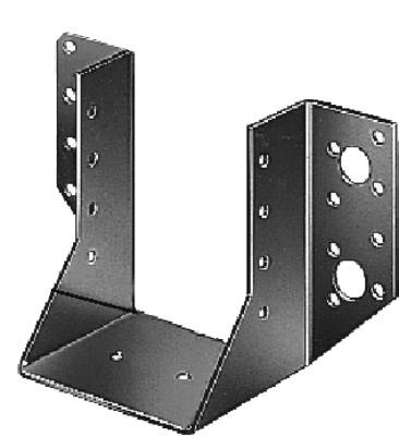 SUPPORT U AILES EXT GALVA S 64X128MM