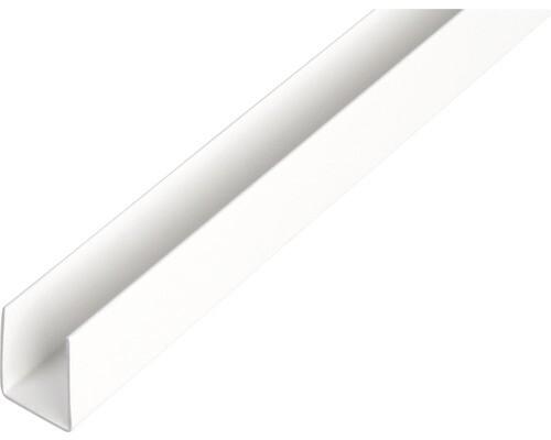 PROFIL U 10X18X16X1MM PVC BLANC (2.60M)