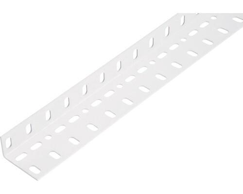 CORNIERE PERF 25X45X1.5MM BLANC (1M)