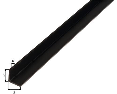 CORNIERE PVC 25X25X1.8MM NOIR (2.60M)