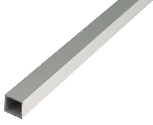TUBE CARRE ALU ANOD ARGENT EP:1.5MM 25X25MM (1M)
