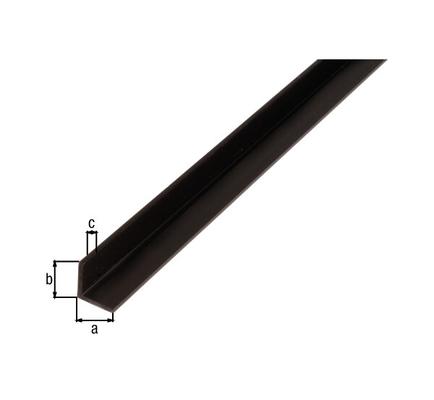 CORNIERE PVC 15X15X1.2MM NOIR (2.60M)