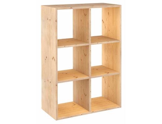 ETAGERE CUBE 6 BOITES 105.4X70.8X33CM