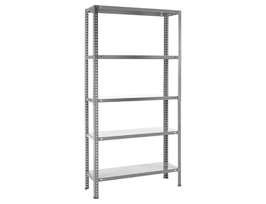 ETAGERE METAL 180X90X30CM 5 TAB.GRIS 80KG/PLANCHE