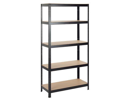 ETAGERE METALLIQUE 180X90X45 NOIR (5ETAGES) 175KG