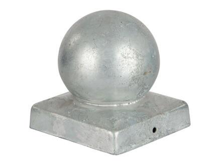 CAPUCHON GALVA AVEC BOULE POUR POTEAU 71X71CM