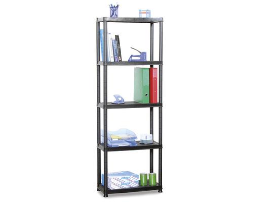ETAGERE PLASTI RACK 172X61X31 NOIR (5TABL)