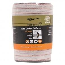 RUBAN TURBOSTAR 40MM RENFORC. BLANC 200M