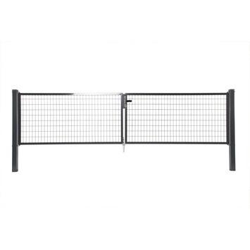 PORTAIL DOUBLE NAPOLI GRIS L3XH1.50M