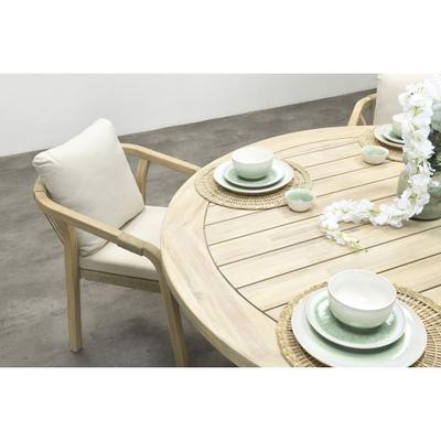 TIGRE TABLE RONDE ACACIA D.150CM